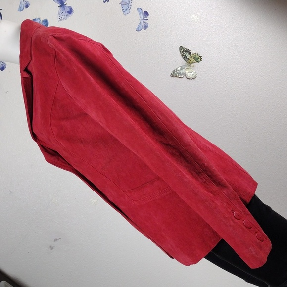 Mark Alan red suede vintage jacket - Picture 5 of 5